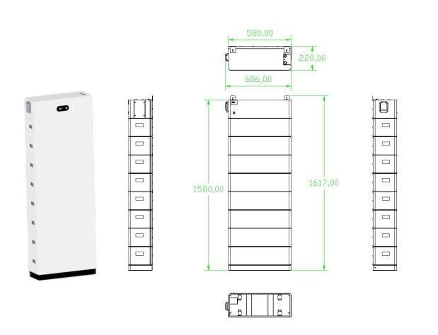6000 cycles 2,5 Kwh 52ah Système de stockage d'énergie à domicile Piles de lithium Ess empilées personnalisées