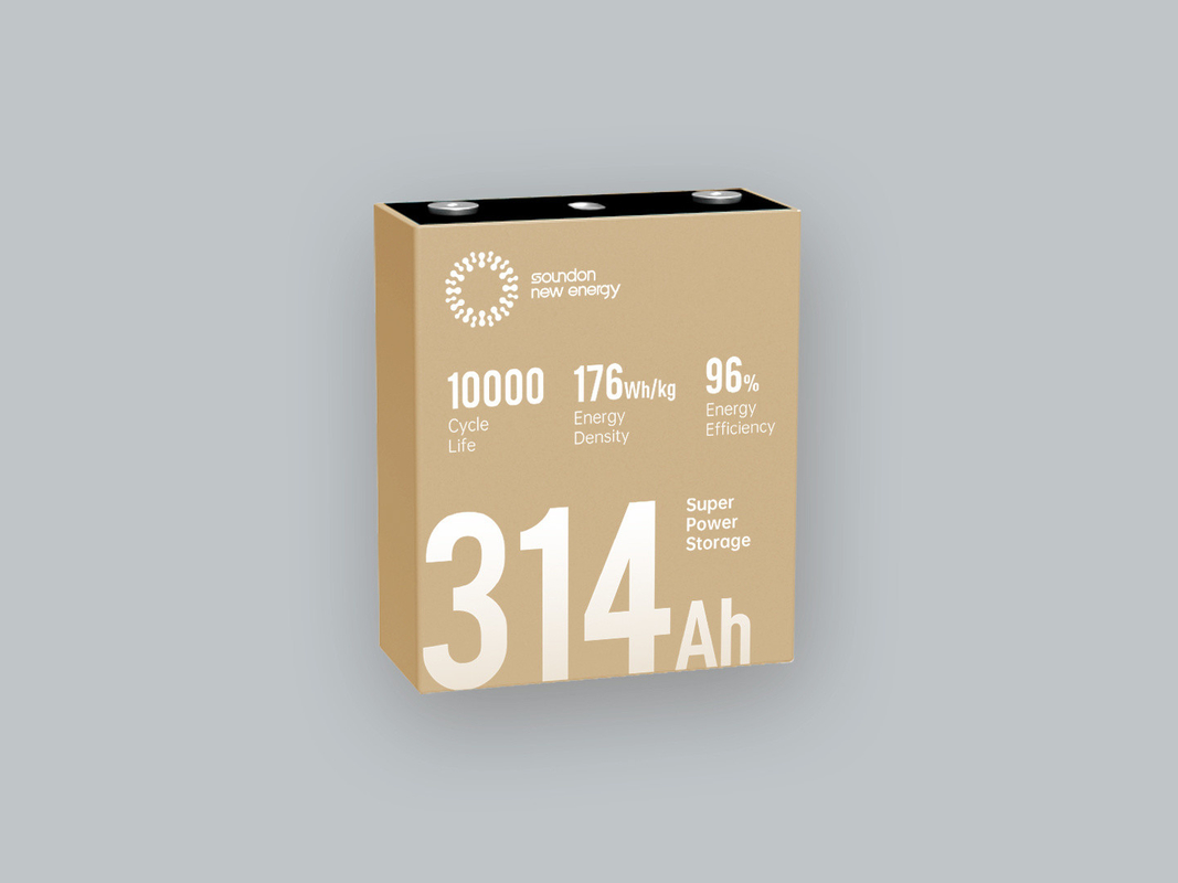 Cellule de batterie prismatique durable de 3,2 V 314 ah pour système de stockage d'énergie de conteneur et camion