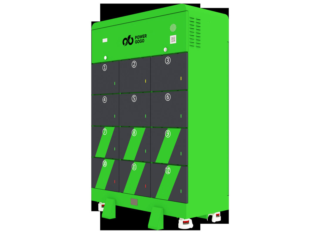 12 machines à sous un arrêt de batterie machine d'échange de code de numérisation pour payer pour scooter batterie échangeable moto