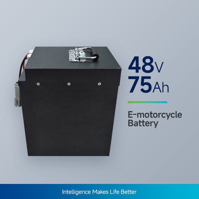 Batteries à grande capacité utilisées dans la batterie de moto électrique NCM48V75Ah 12,5A Max courant de charge